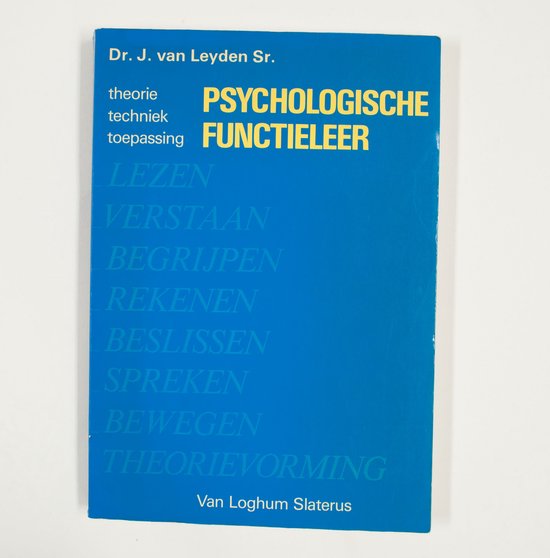 Psychologische functieleer - Leyden
