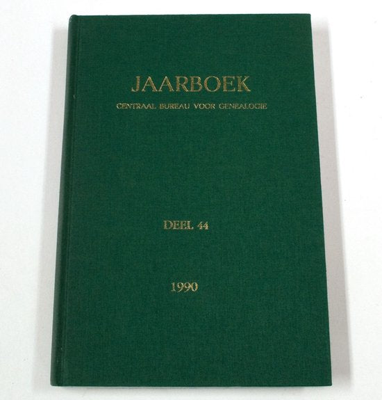 Jaarboek genealogie iconografisch bur. 44