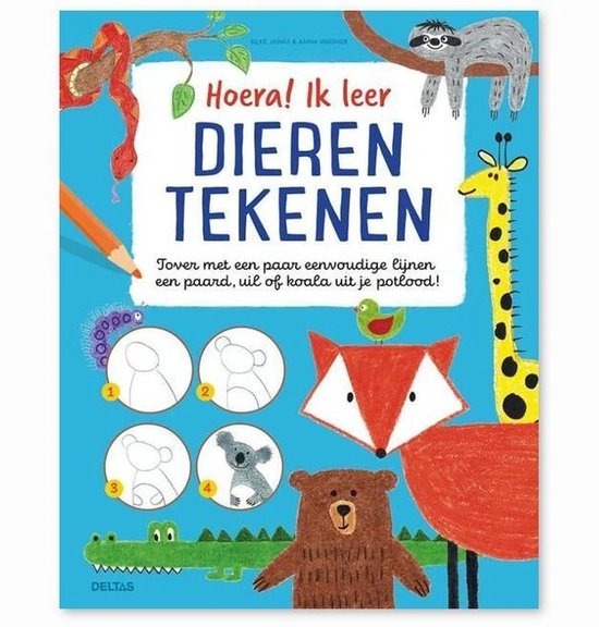 Hoera! Ik leer dieren tekenen - Silke Janas, Anna Wagner