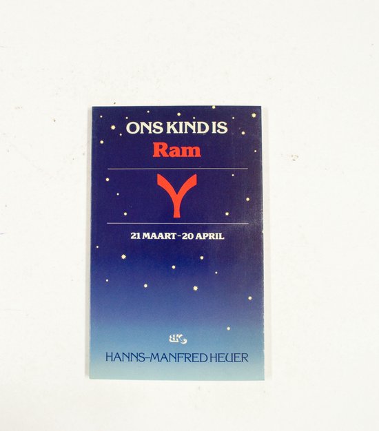 Ons kind is ram - Hanns - Manfred Heuer