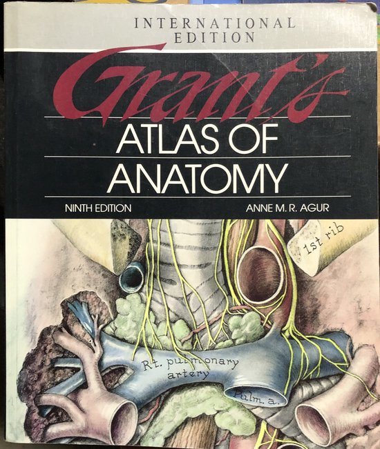 Grant's Atlas Of Anatomy Hardcover Anne M. R. Agur