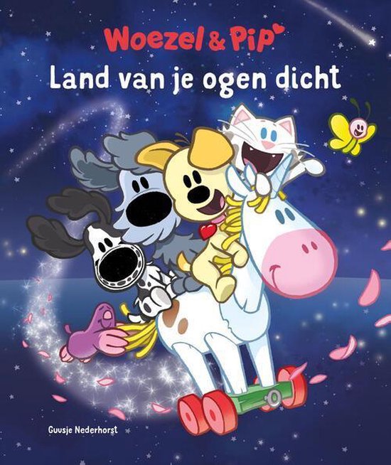 Woezel en Pip - prentenboek hardcover - Land van je ogen dicht - boek - kleuterboek en peuterboek - Guusje Nederhorst