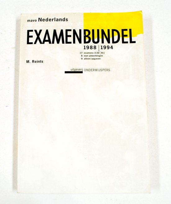 1988 - 1994 Mavo examenbundel Nederlands - M. Reints