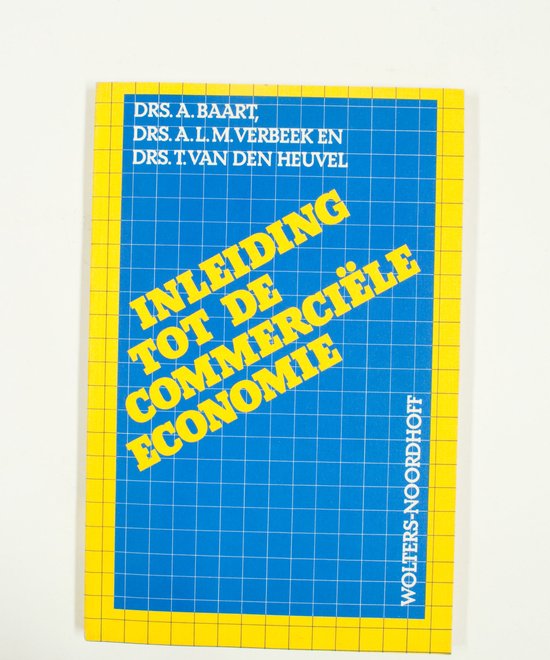 Inleiding tot de commerciele economie - Baart