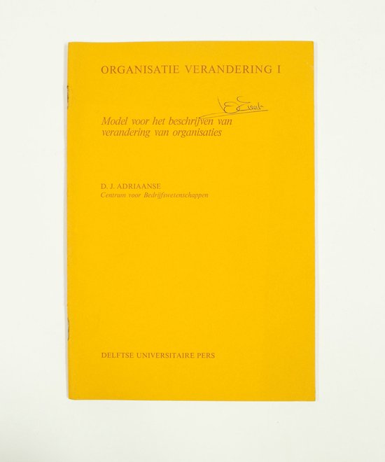 Model beschryven verand.organisaties - C. Adriaanse