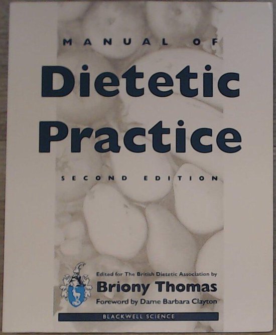 Manual of Dietetic Practice - Briony Thomas