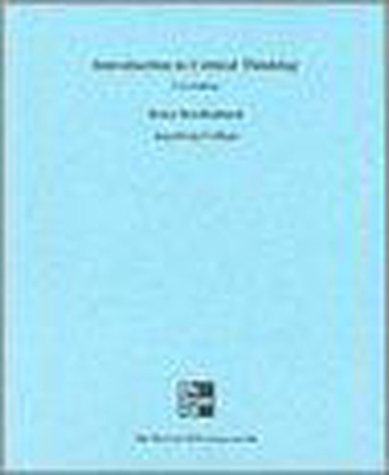 An Introduction To Critical Thinking - Bruce Reichenbach