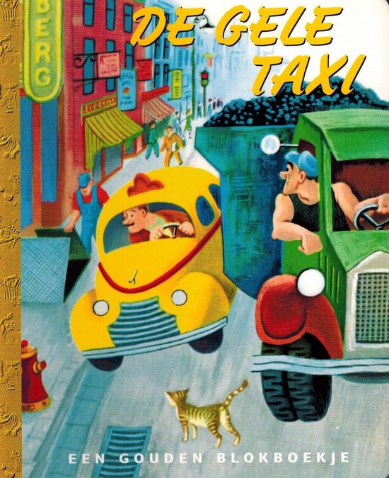 Een Gouden Blokboekje (15 x 12 x 1,2 cm) - De Gele Taxi - Richard Scarry