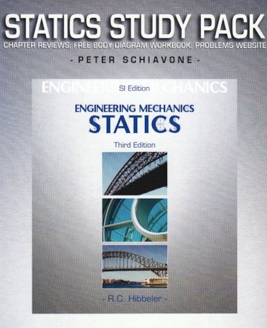 Engineering Mechanics Statics SI Edition Study Pack - Schiavone, P., Hibbele, R.C.
