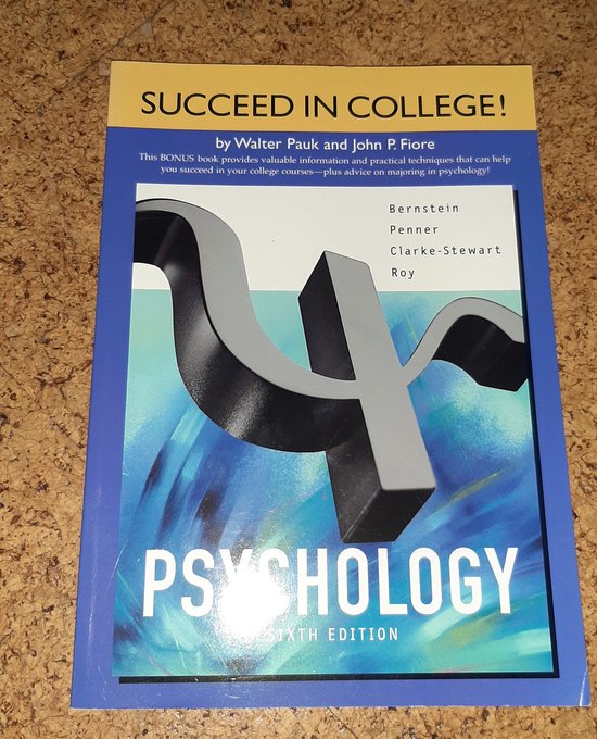 Pauk Chapters for Bernstein/Penner/Clarke - Stewart/Roy 's Psychology, 6th - Walter Pauk, Richard J Rendleman
