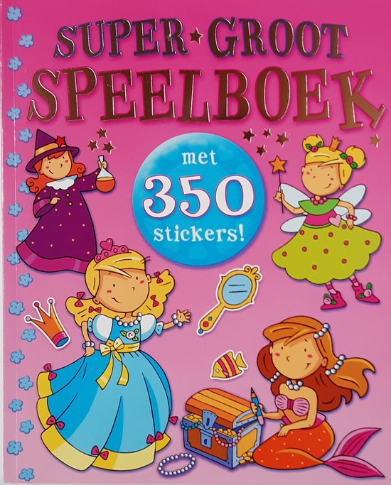 Super groot speelboek met 350 stickers.