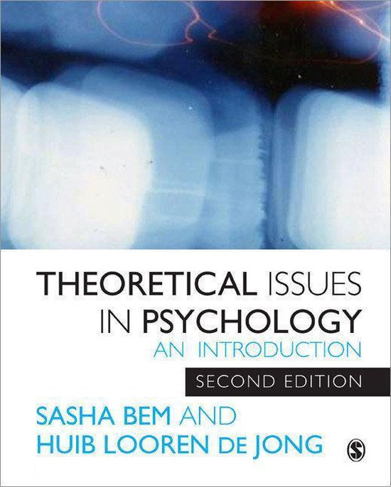Theoretical Issues In Psychology - Sacha Bem, Huib Looren De Jong