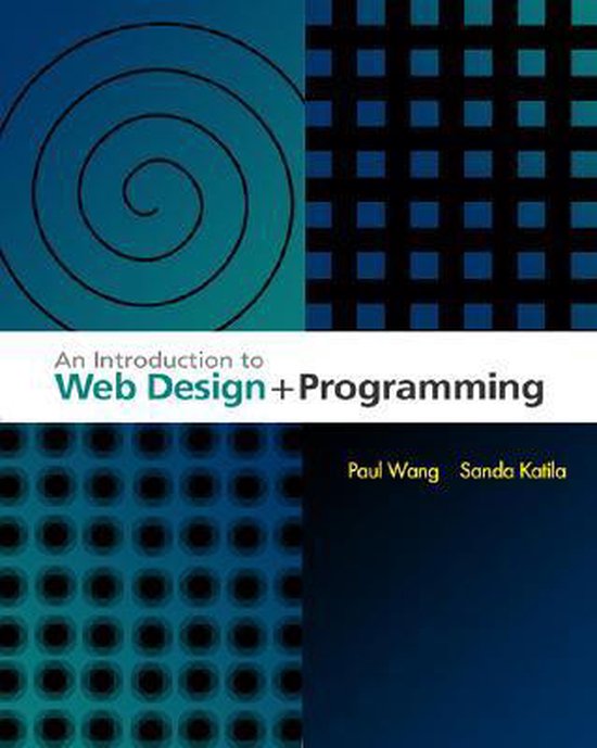 An Introduction to Web Design and Programming - Paul Wang, Sanda Katila