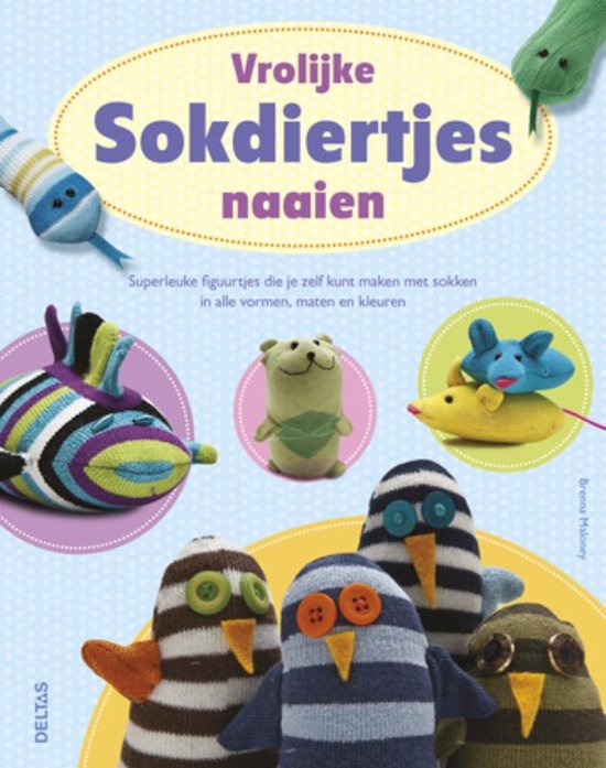 Vrolijke sokdiertjes naaien - Brenna Maloney