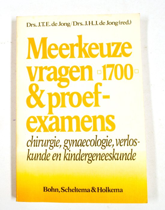 MEERKEUZEVRAGEN & PROEFEX. CHIRURG.GYNAECOL, VERLOSK. & KINDERGENEESK. - Ruggiero