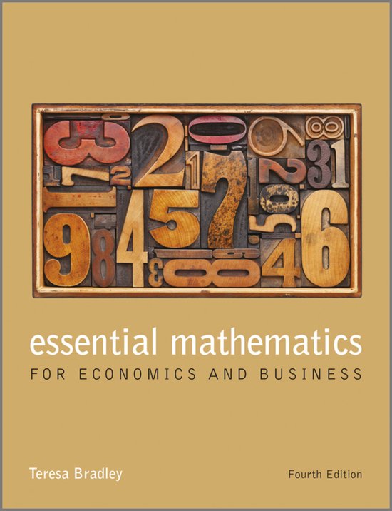 Essential Mathematics For Economics 4e - Teresa Bradley