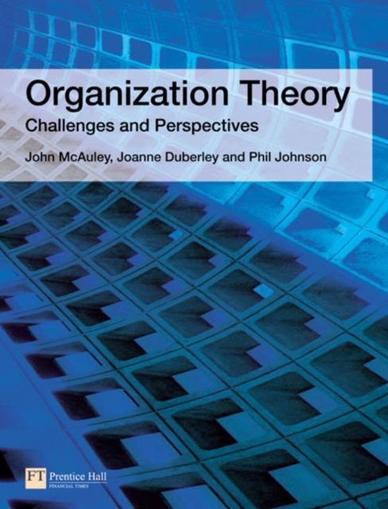 Organization Theory - John Mcauley, Joanne Duberley