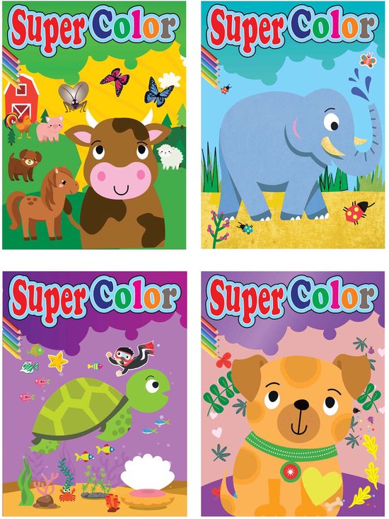 Boek specials nederland bv Super Color Kleurboek - 192 pagina's