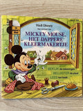 Mickey Mouse , het dappere kleermakertje boekje met mini LP - Walt Disney