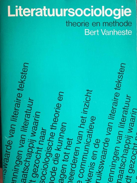 Literatuursociologie - Vanheste