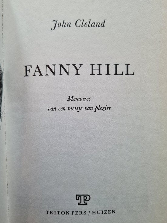 Fanny Hill - John Cleland, J.F. Kliphuis