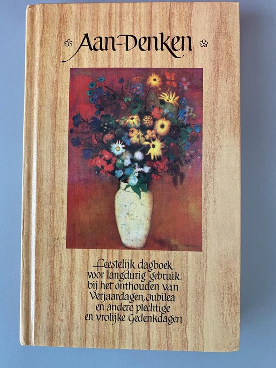 Bronnenboekjes aandenken:rode bloem