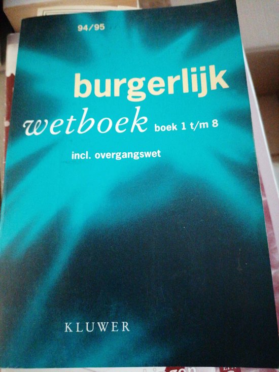 Pocket burgerlyk wetboek '94/'95