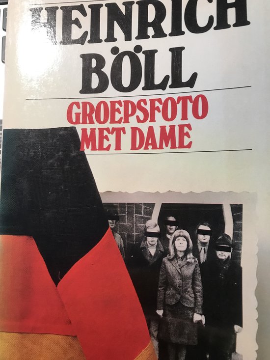 Groepsfoto met dame - H. Boll, Margaretha Ferguson