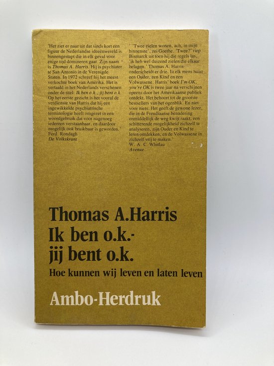 Ik ben o.k. jij bent o.k. - Thomas Harris