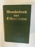 Woordenboek met 4 wereldtalen - Tirion