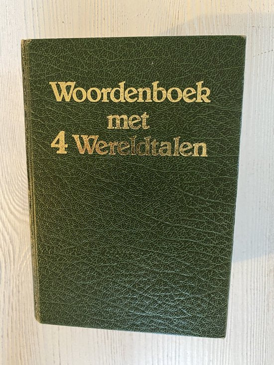 Woordenboek met 4 wereldtalen - Tirion