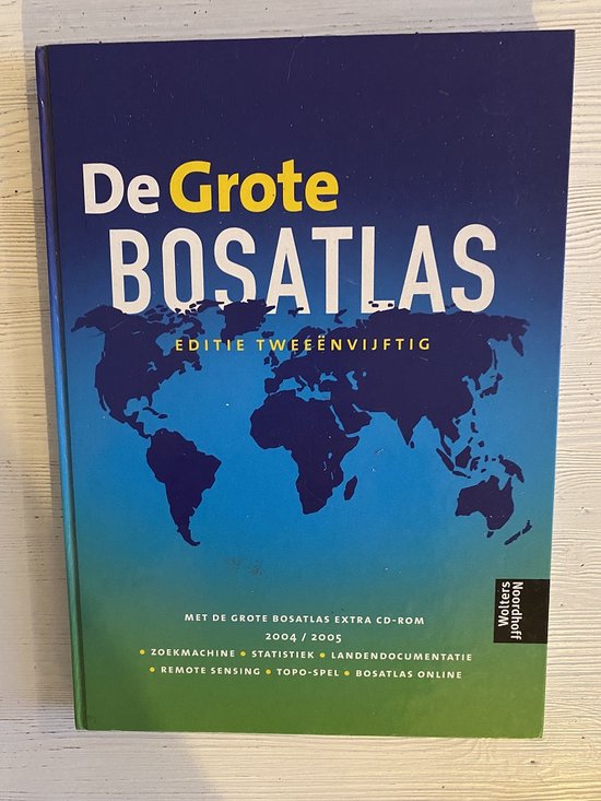 Grote Bosatlas Editie 52 En Cd - Wolters - Noordhoff