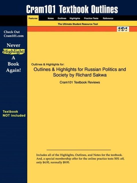 Studyguide for Russian Politics and Society by Sakwa, Richard, ISBN 9780415415286 - Cram101 Textbook Reviews