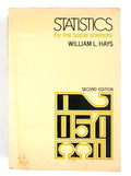 Statistics for the social sciences - William L Hays