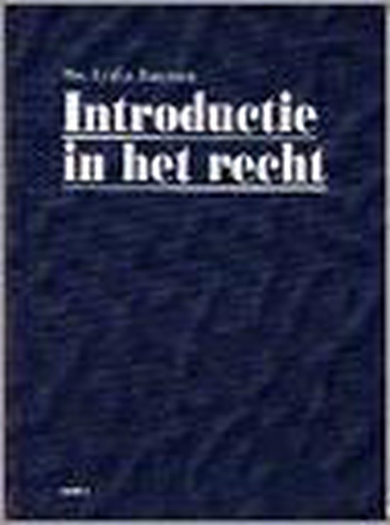 Introductie in het recht - L. Janssen