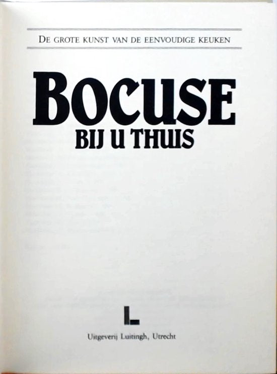 BIJ U THUIS - Bocuse