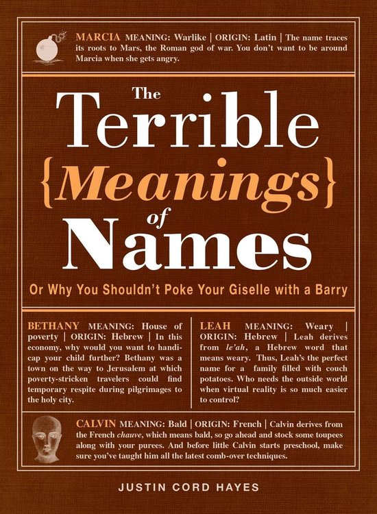 Terrible Meanings Of Names: Or Why You Shouldn'T Poke Your G - Justin Cord Hayes