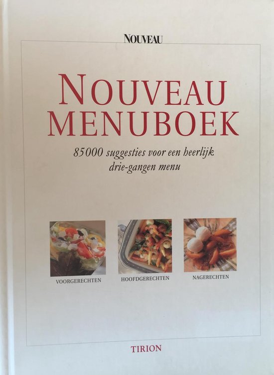 Menuboek - Nouveau