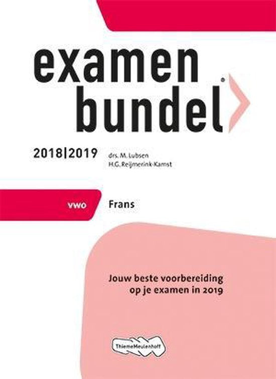 Examenbundel vwo Frans 2018/2019 - M. Lubsen, H.G. Reijmerink - Kamst