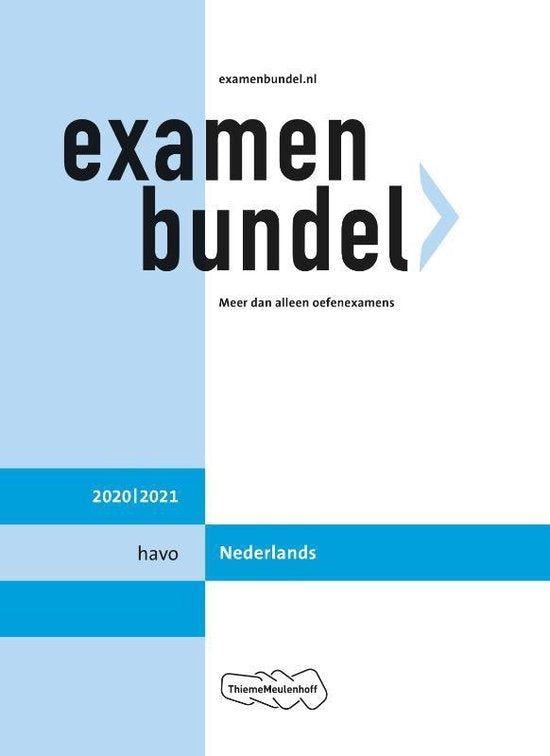 Examenbundel havo Nederlands 2020/2021