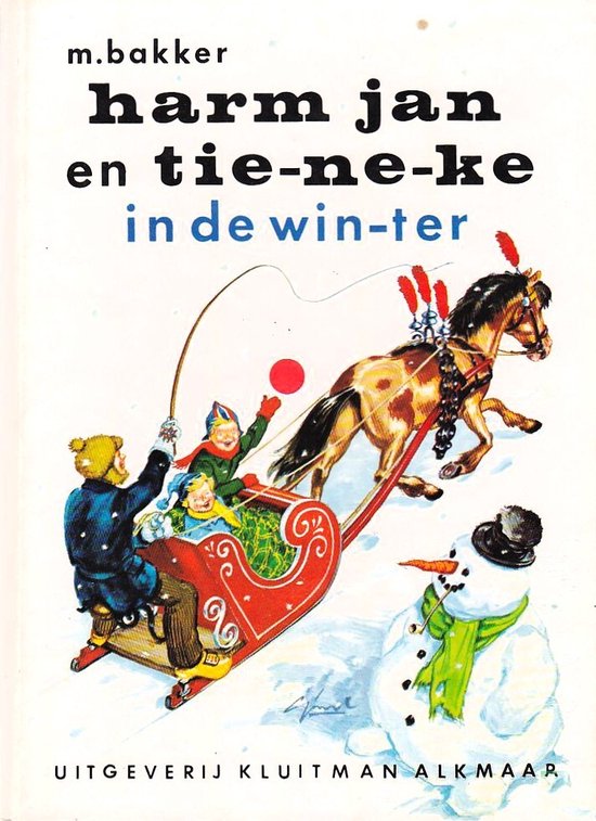 Harm Jan en Tieneke in de winter - M. Bakker, Gerard van Straaten