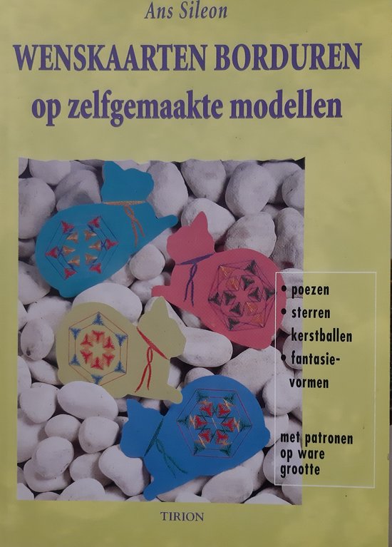 Wenskaarten borduren op zelfgem modellen - Ans Sileon
