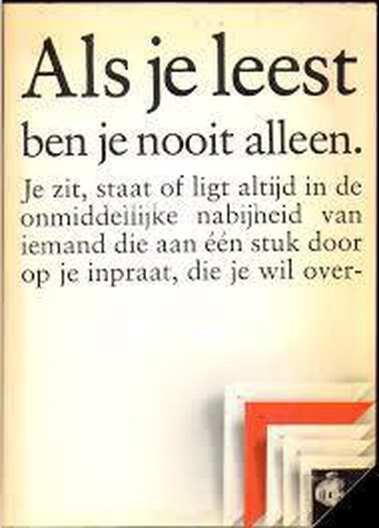 Als je leest ben je nooit alleen - Diverse