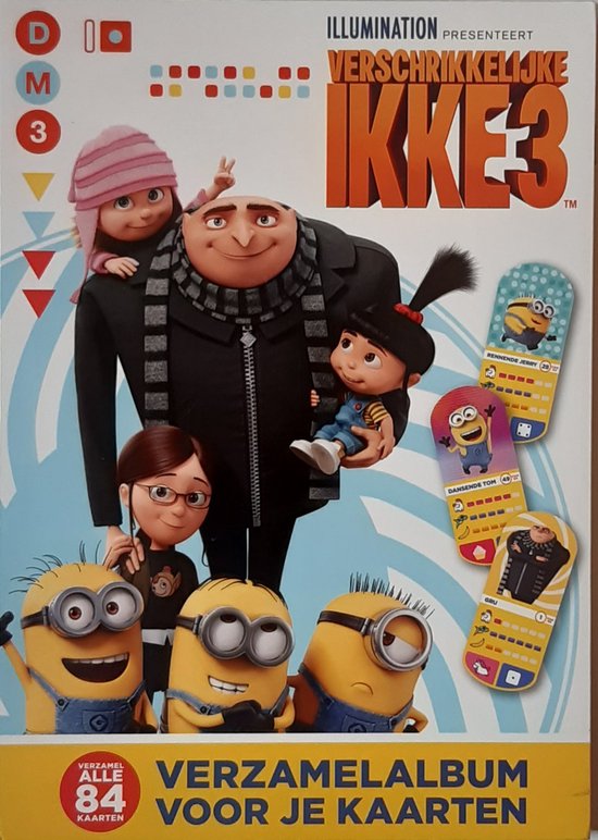 Verschrikkelijke Ikke 3 Verzamelalbum voor je kaarten (compleet)