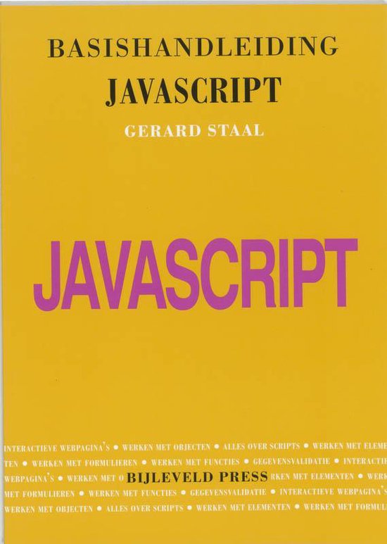 Basishandleiding JavaScript - Gert Staal, J. Kampherbeek