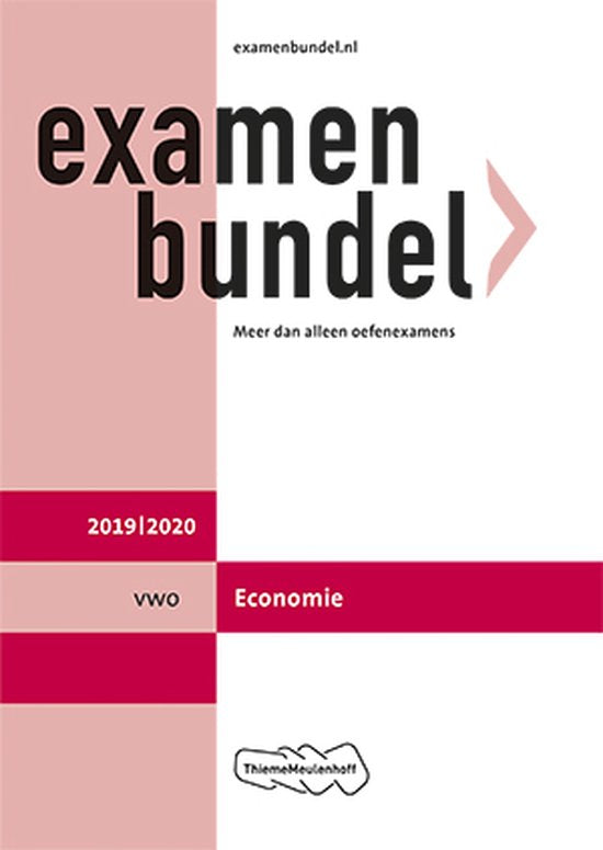 Examenbundel vwo Economie 2019/2020 - J.P.M. Blaas
