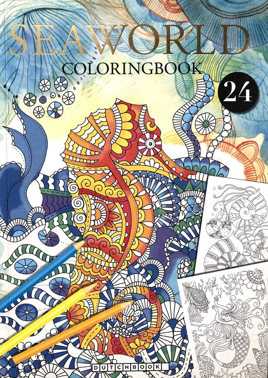 SeaWorld Kleurboek voor Volwassenen | 24 Nieuwe Kleurplaat Designs | Kleurboek voor volwassen | Kleurpotloden | Stiften voor volwassen | Zeewereld kleurboek | Colouringbook