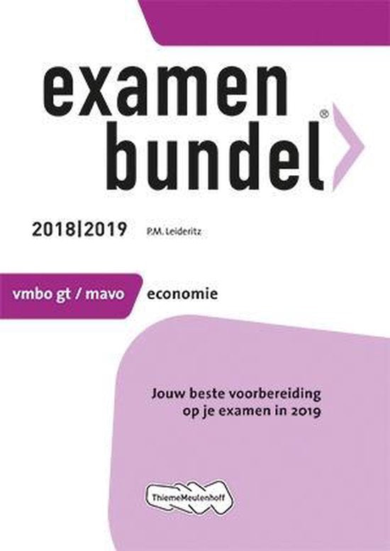 Examenbundel vmbo - gt/mavo Economie 2018/2019