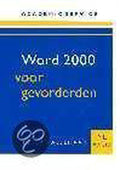 Word 2000 NL voor Gevorderden - Peter Kassenaar