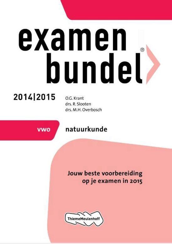 Examenbundels Vwo natuurkunde 2014/2015